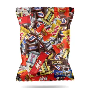 Golax Assorted Bulk Chocolate Mix - Snickers, Kit Kat, Milky Way, Twix, Whoopers, Heath & More! By Candy Market (32 Ounces)