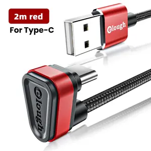 Elough USB Type C Cable For USB C Cable 2.4A Fast Phone Charging Data Cord Type C 180 Degree USB C Cable