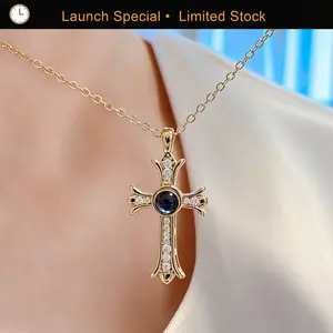 Cross Necklace with Bible Verse for Women Girls, Christian Necklace with Verse, Gold/Silver Cross Pendant, 18+2 Inches Chain Christian Religious Jewelry Gift, First Communion Confirmation Gifts, Graduation Gifts