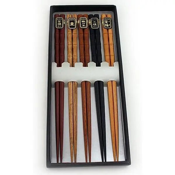 BergHoff 5 Pair Wooden Chopsticks