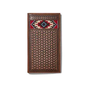 Men's Rodeo Wallet Beaded Basketweave