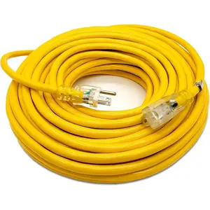 100 ft - 12 Gauge Heavy Duty Extension Cord - Lighted SJTW - Indoor/Outdoor Extension_Cord by  - 100' 12-Gauge Grounded 15 Amp ExtensionCord