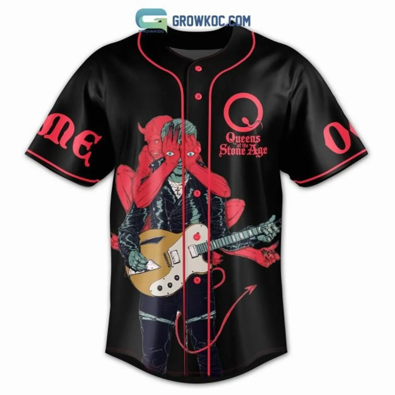 Queens Of The Stone Age I Want Something Good To Die For To Make It Beautiful To Live Personalized Baseball Jersey AYD