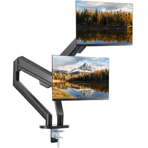 Spring new arrivals Dual Monitor Stand for Desk, Supports 13"-35" Screens, Fully Adjustable Gas Spring Monitor Arm, Each Arm Holds up to 26.4 lbs, Dual Monitor Arm with C-Clamp/Grommet Mounting Base, VESA 75/100mm