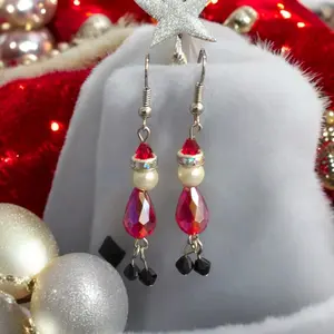 Handmade Santa Earrings
