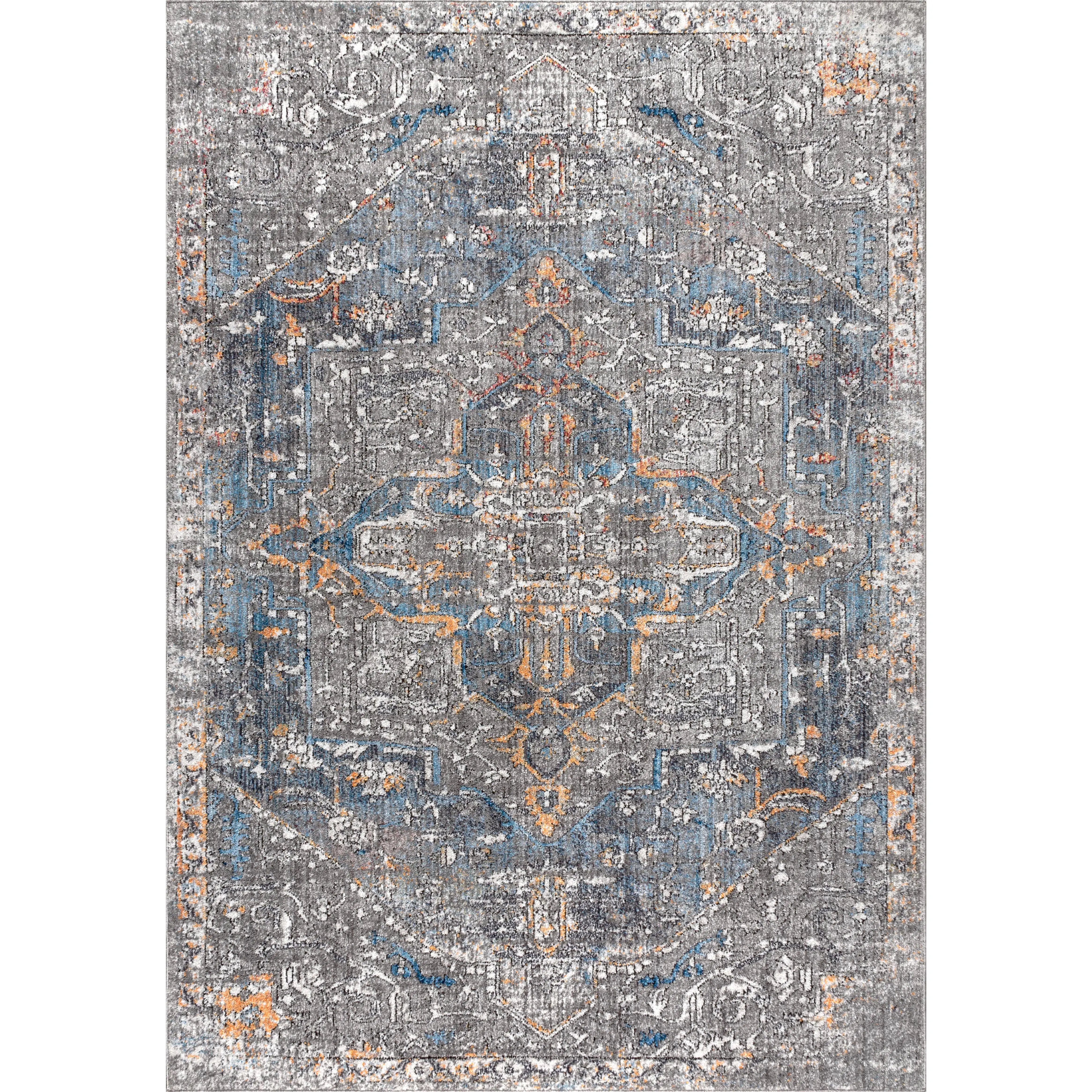 JONATHAN Y Izmir Vintage Medallion Indoor Area Rug - Home Decor Rugs, Living Room Mat for Bedroom, Office, Casual Rug