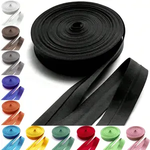 5.5 Yard Single Fold Sewing Binding Tape, Pre-Folded Elastic Band Trim, Home Decor, Multi-Functional Fabric Edge Decoration