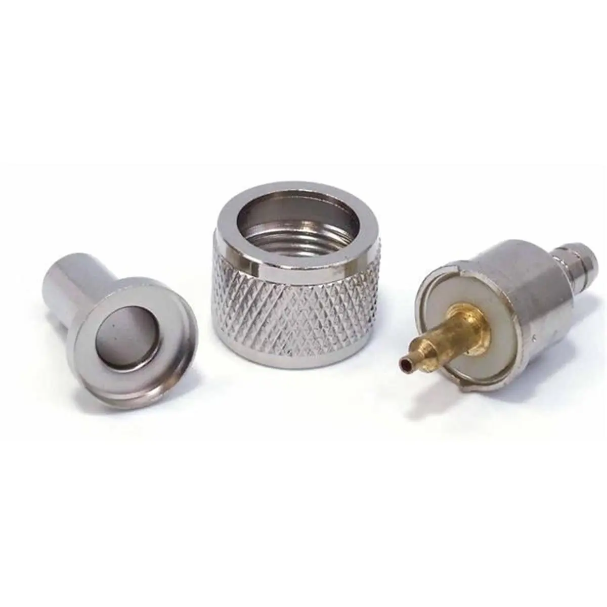 212 MAIN Crimp Connector for RG58 Coax Cable, Procomm PL259 Crimp-On Connector, Bulk Pack