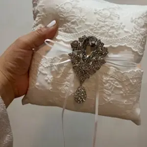Wedding pillow ring bearer custom