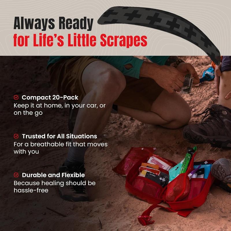 MY MEDIC SuperSkin® 12-Pack Assorted Bandages - 5X Stronger Adhesive, Sterile, Latex-Free, Aloe Pad for Fast Healing, 4-Way Stretch Technology - Treat