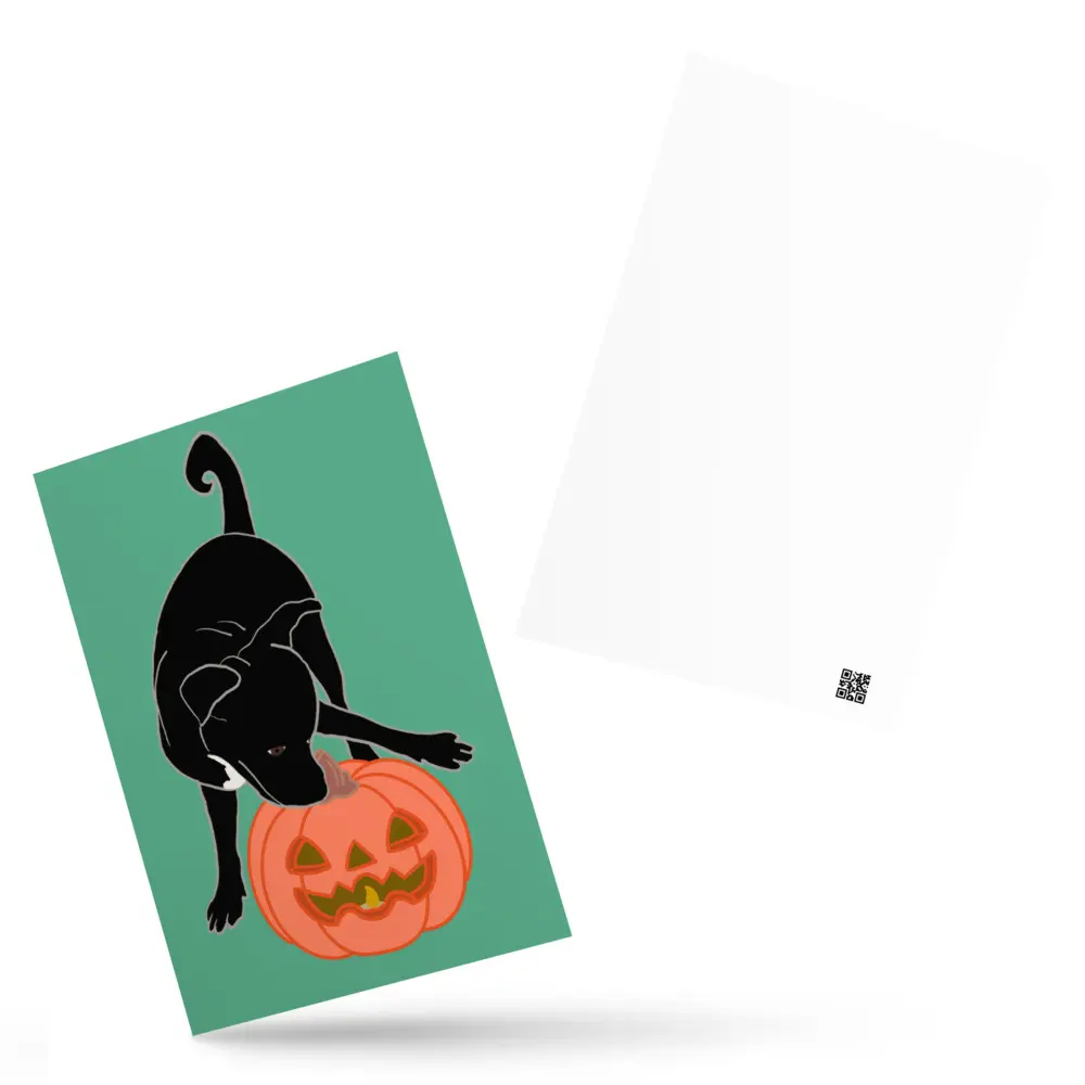 Pumpkin Pup Standard Postcard
