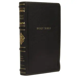 KJV, Personal Size Reference Bible, Sovereign Collection, Leathersoft, Black, Red Letter, Comfort Print: Holy Bible, King James Version by Thomas Nelson [Leathersoft Book]