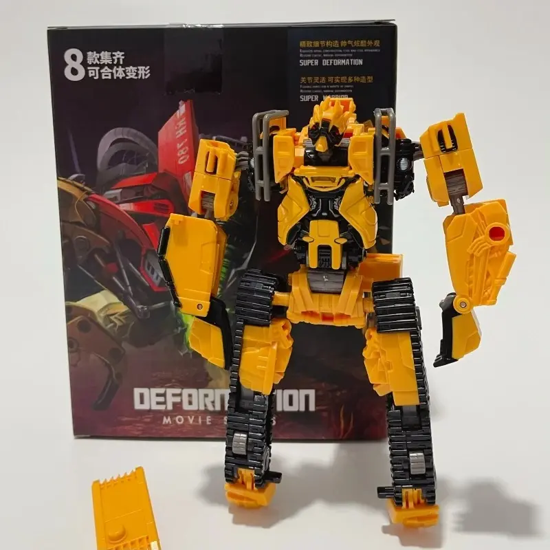 DD02 Anime Transformation Toys AOYI 8 IN 1 Cool Action Figure Scrapper Model G1 KO SS60 Devastator Engineering Car Robot Kid Boy