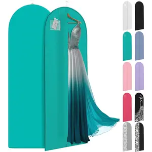72" Long Dress  for Gowns - Wedding Dress Garment Bag for Dresses - Long Garment  for Hanging Clothes & Closet Storage - Durable Travel Bag for Women with ID Window