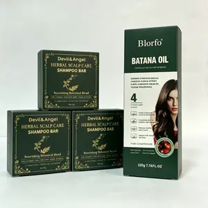 Solid shampoo and conditioner set for deep cleaning and repairing dry and damaged hair, nourishing and protecting hair roots