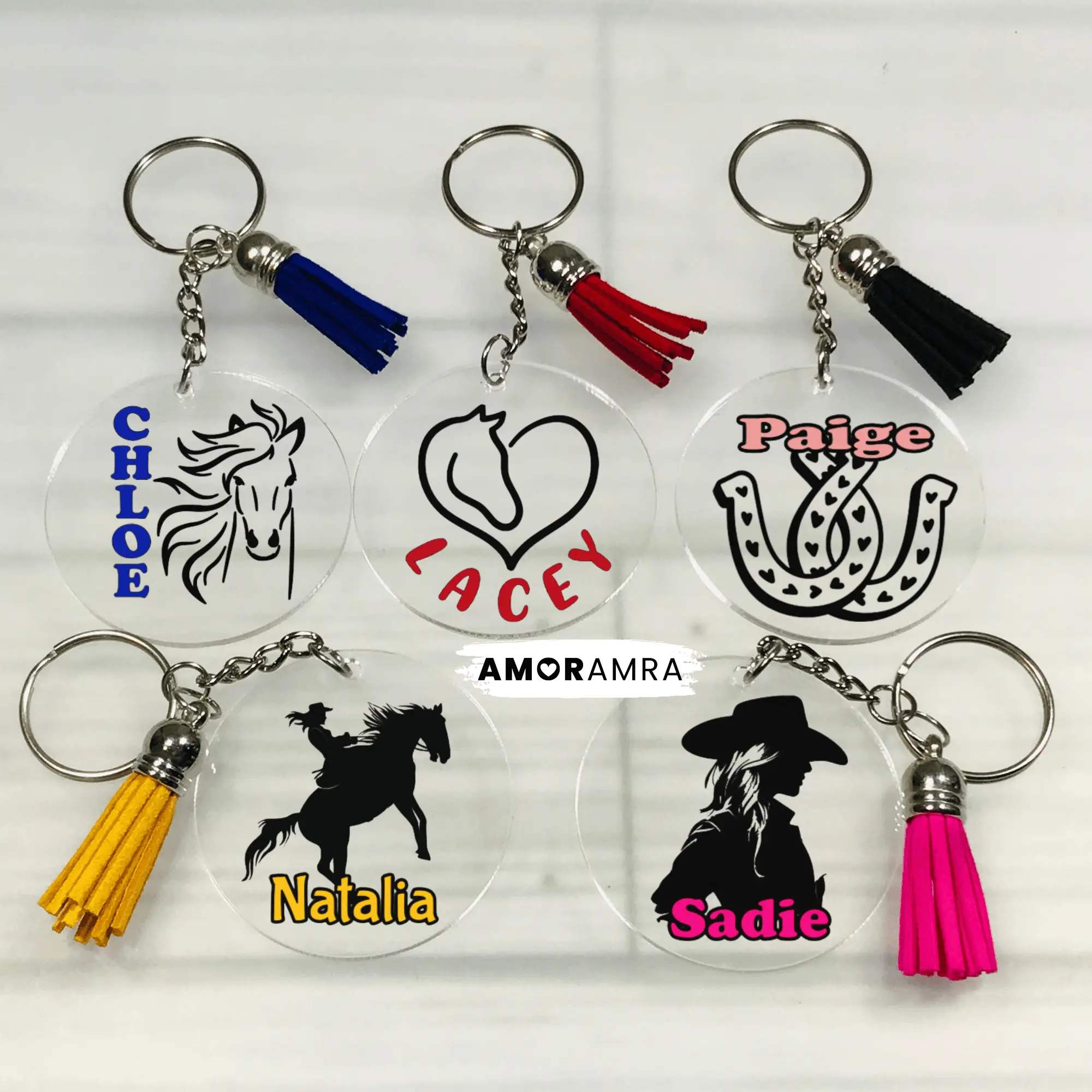 Personalized Horse Keychain, Horseshoe Keychain, Equestrian, Horse Loss gift, Horse Mom Gift, Horseshoe Keychain