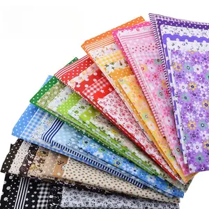 56Pcs Cotton Fabric Bundles, Floral Plaid Polka Dot Quilting Fabric for DIY Sewing Craft 56Pcs Cotton Fabric Bundles, Floral Plaid Polka Dot Quilting Fabric for DIY Sewing Craft