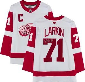 Dylan Larkin Detroit Red Wings Autographed White Fanatics Premium Jersey - Fanatics Authentic Certified
