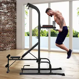 Soozier Multi-Function Training Stand Power Tower Station Gym Workout