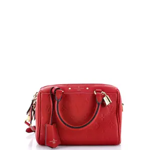 Pre-owned Louis Vuitton Leather Top Handle Bags Speedy Bandouliere NM Bag Monogram Empreinte 20 by Rebag