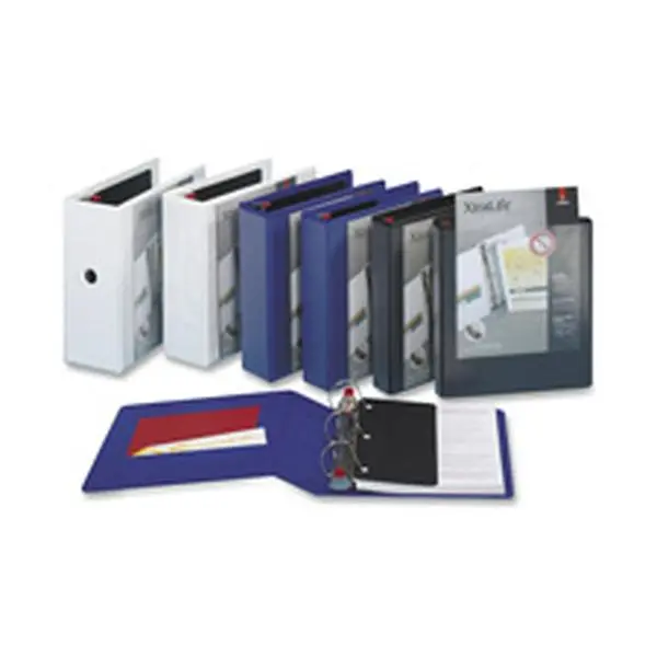 Cardinal Brands Inc CRD26322 Xtralife Clearvue Slant D-Ring Lock Binder - 2in. Capacity, 11in.x8.50in. Blue, Cold-Crack Tested, Geltab Triggers, Holds 25% More Material, Horizontal Pockets, Lock Rings