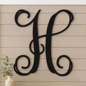 Metal letter H