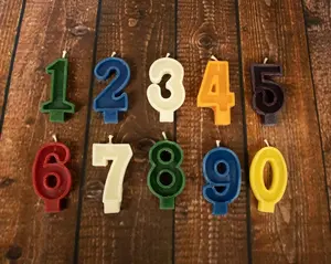 Birthday Candles, 100% Pure Beeswax