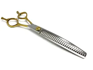 New Moon Bitcoin Curved Chunker Dog Grooming Scissor