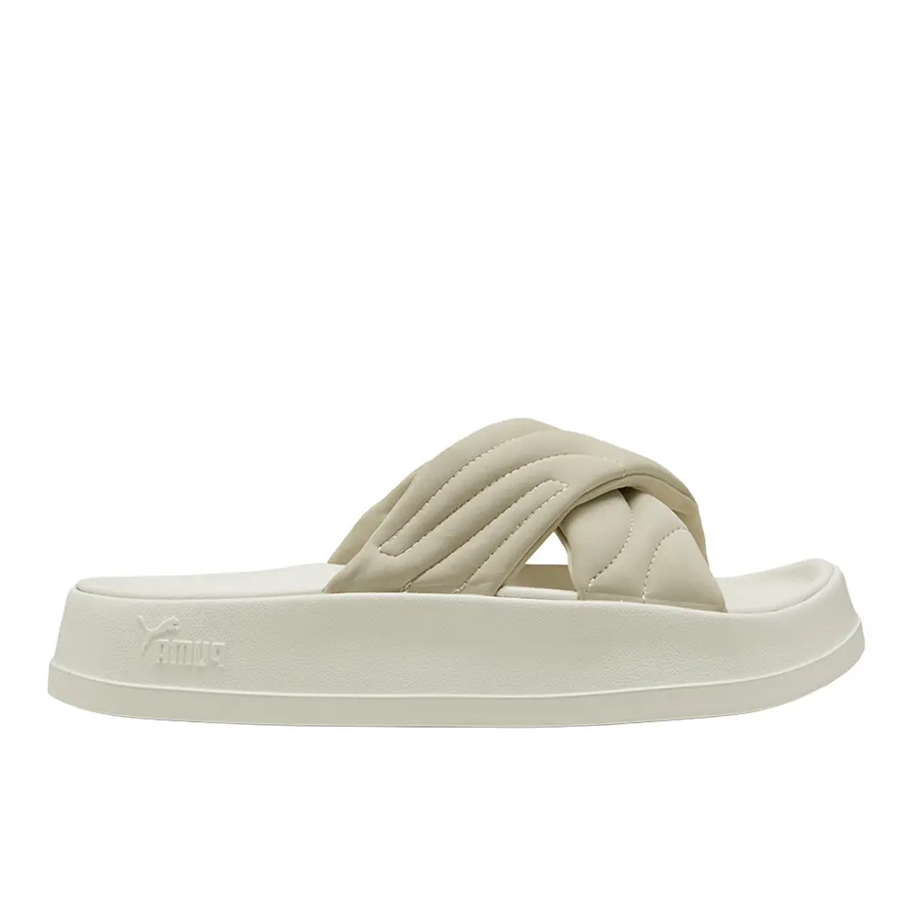 PUMA Womens Leadcat Platform Slide Casual Sandals Casual Low Heel 1-2" - Beige