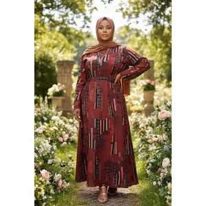 Zoraa Summer Print Maxi Dress modest  dresses