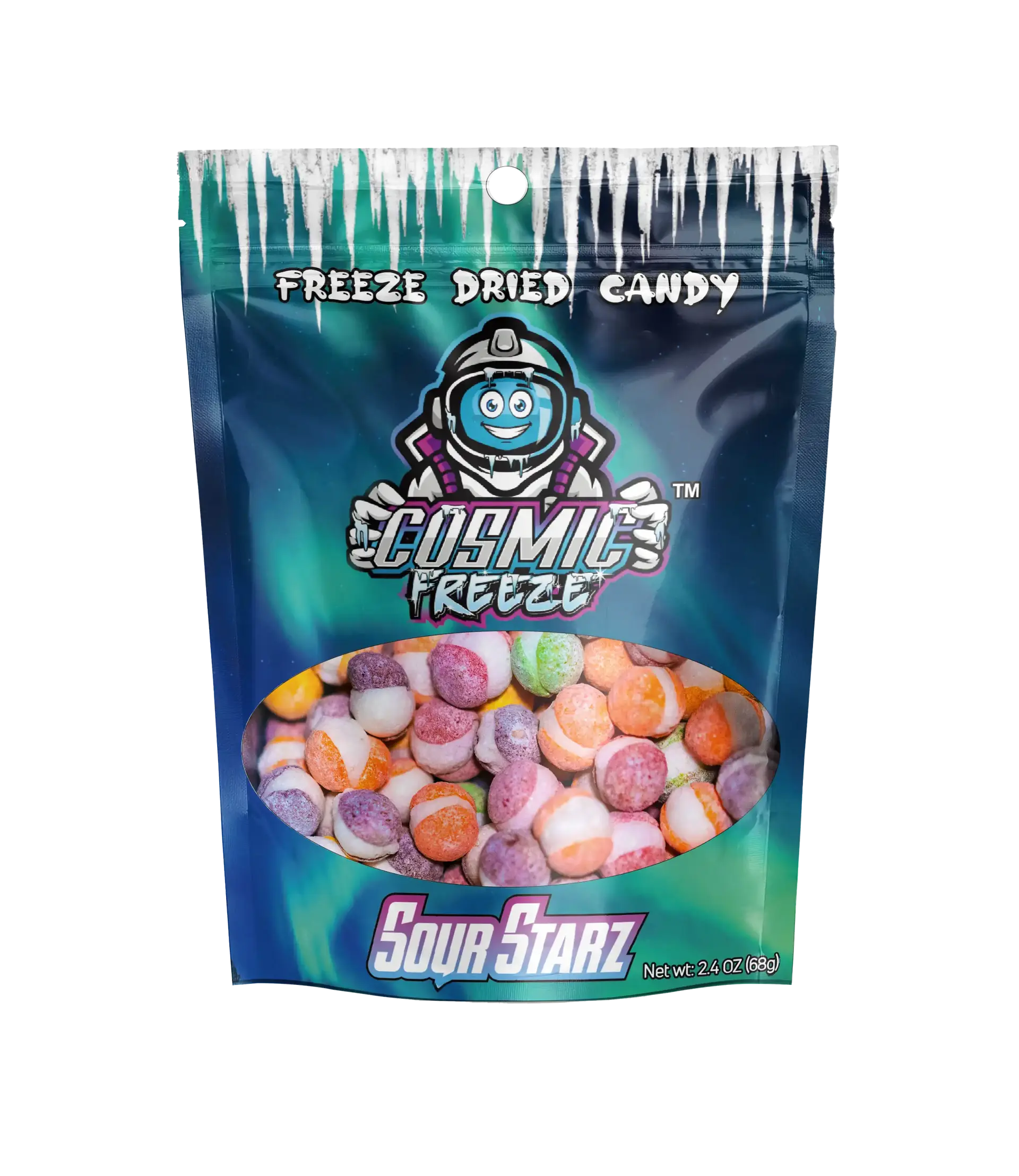 Freeze Dried Sour Starz Candy Rainbow Sour Crunch Sweet Snack freezedriedsour candy