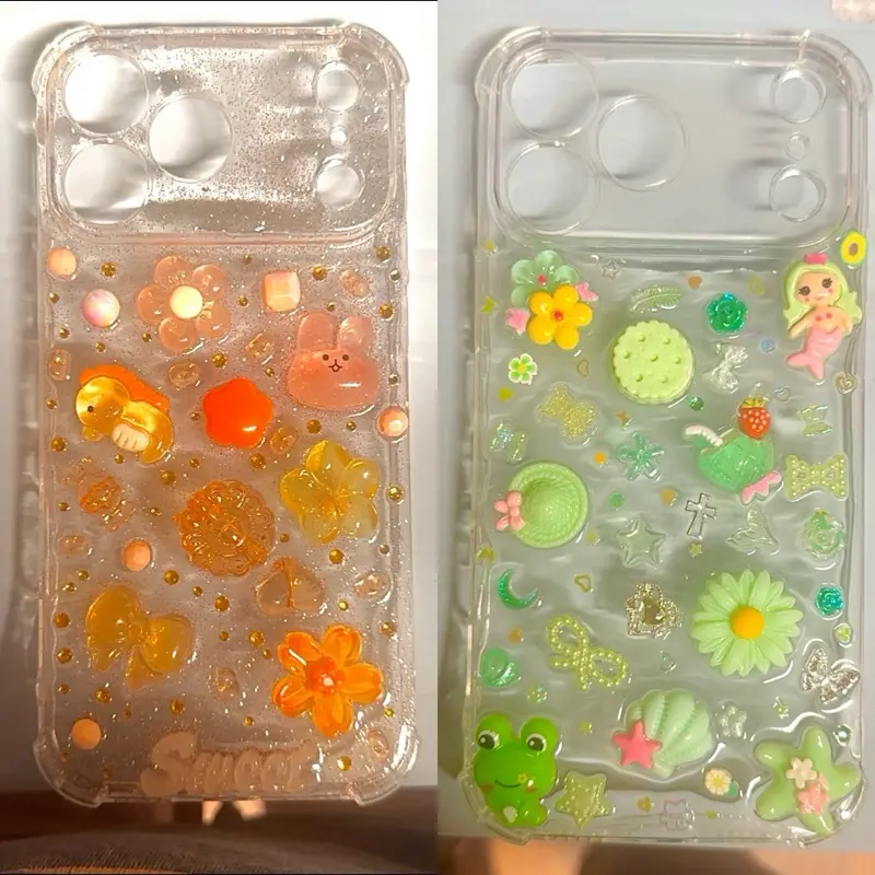 Custom Cute Junk Phone Cases - Hand-made, Made to Order - MAKE SURE TO SELECT ‘ADD NOTE’ FOR CUSTOMIZATIONS AT CHECKOUT! :)
