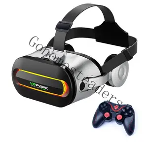 New virtual reality glasses all-in-one machine VR wireless high-definition movie intelligent head mounted BOX factory VR glasses  VR Headset with Remote Control, Universal Virtual Reality Headset