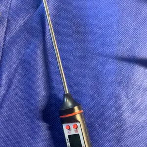 Digital Display Temperature Meter, 1 Count Electronic Measuring Thermometer, Food Kitchen Oil Thermometer, Electronic Probe BBQ Baking Temperature Pen Meter