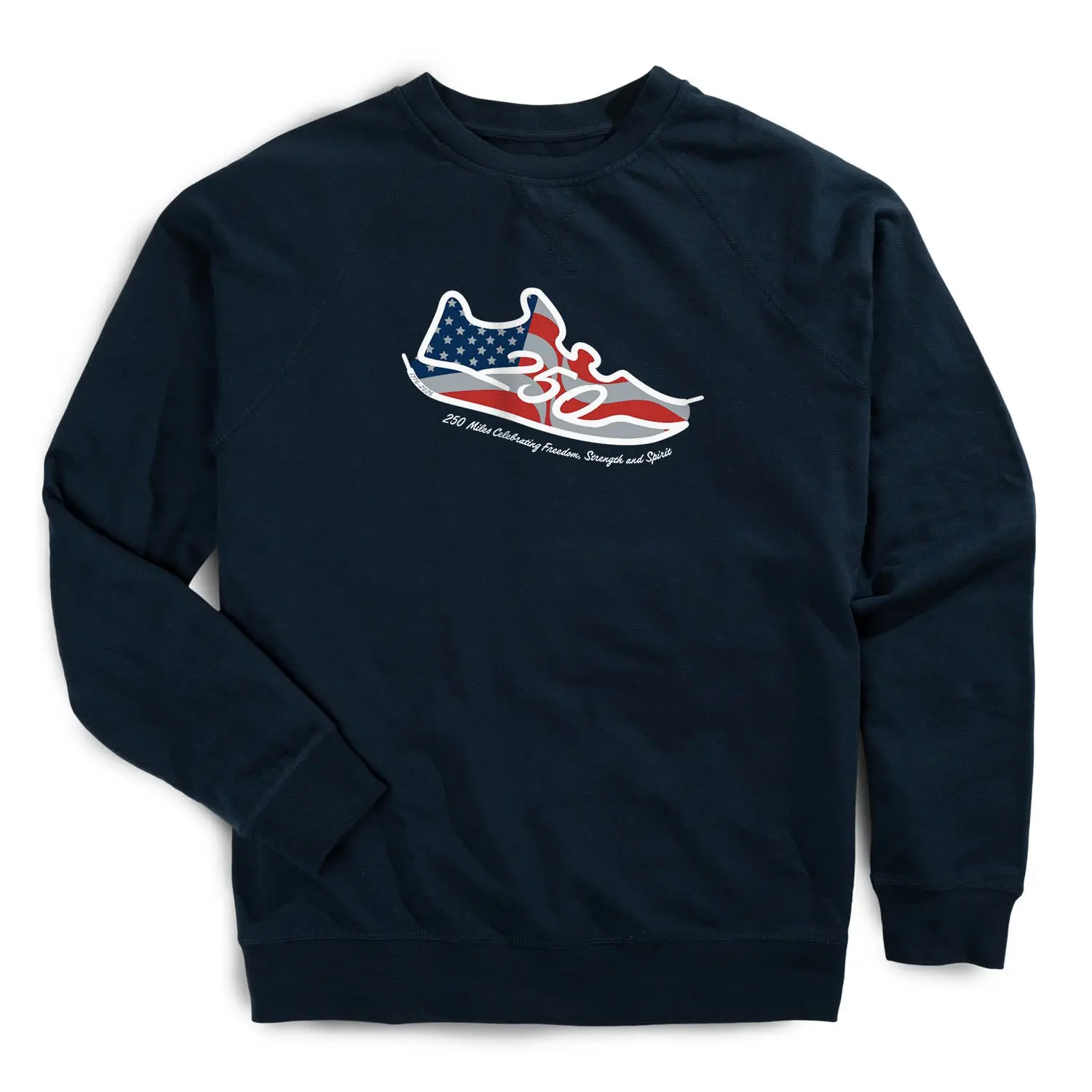 Running Raglan Crew Neck Sweatshirt - 250 Mile Challenge
