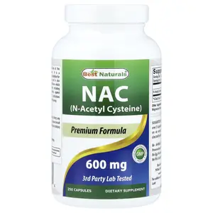 Best Naturals NAC, 600 mg, 250 Capsules
