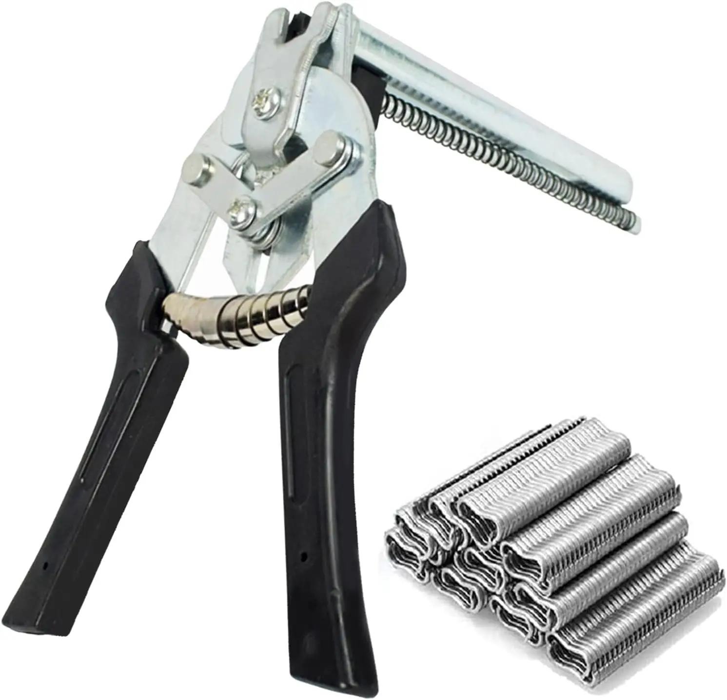 Your Choice! 2025 Type M Nail Ring Pliers with 600pcs Nails, Stainless Hog Ring Pliers Kit, Hog Ring Chicken Duck Goose Dog Cat Rabbit Kit Clamp for A