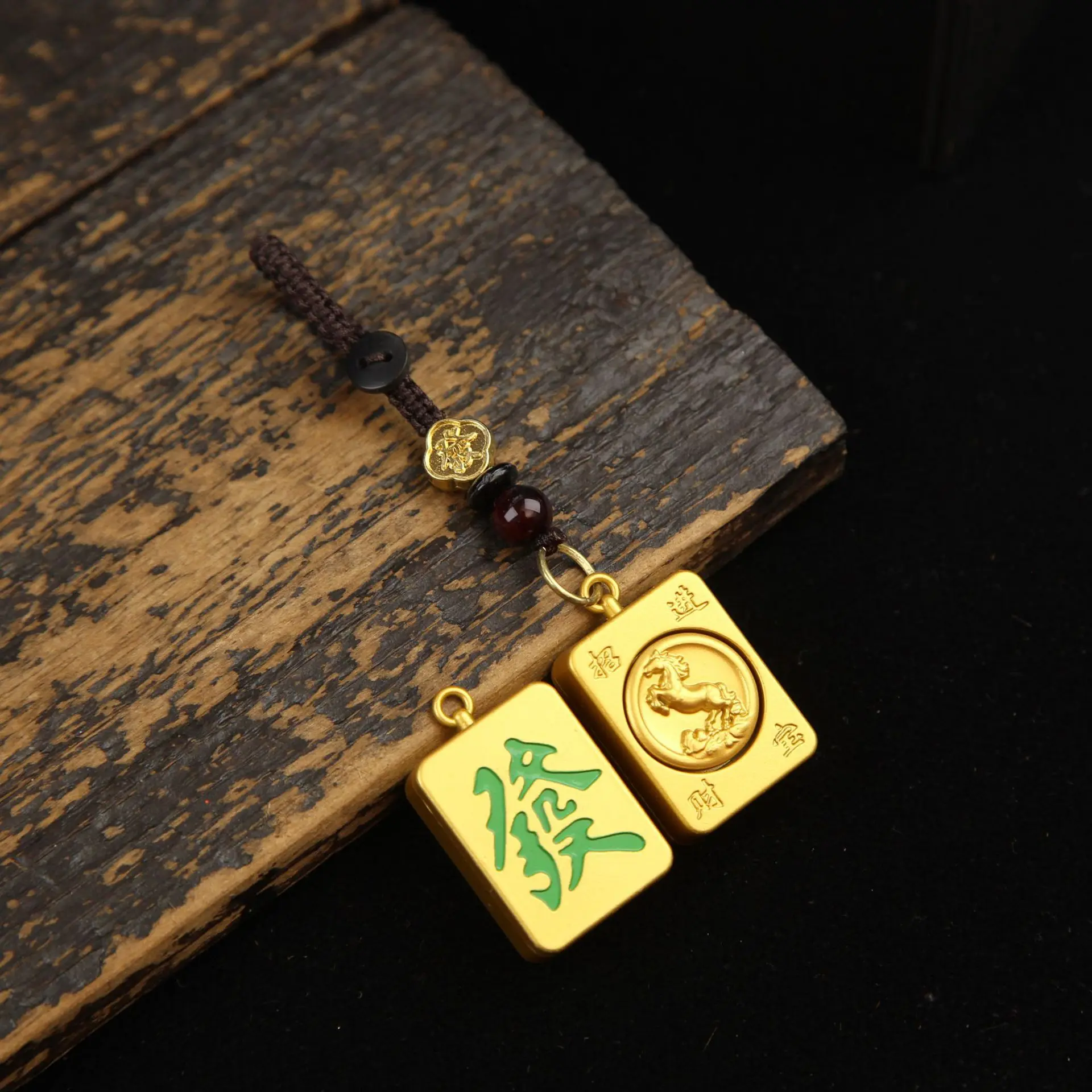Zodiac Horse - Fortune Mahjong Spinner+FortuneRope