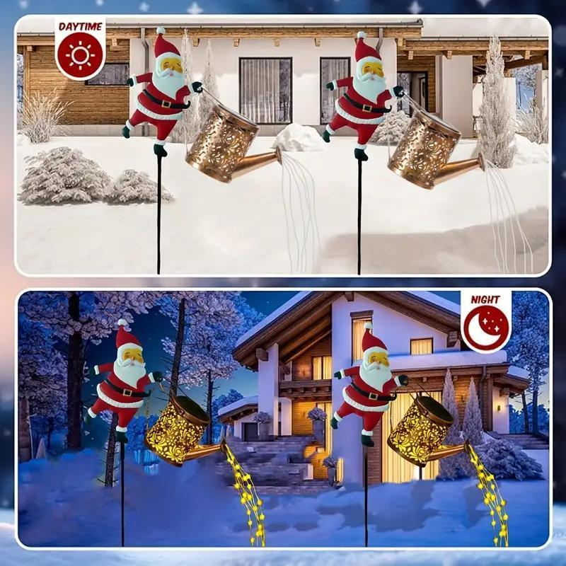 "Luzes de Natal solares cintilantes do Papai Noel para áreas externas, quintal e gramado - Iluminação festiva econômica com luz quente, luminária de jardim em estilo clássico com gancho para passarela, luminária decorativa sustentável" "Luzes de Natal solares cintilantes do Papai Noel para áreas externas, quintal e gramado - Iluminação festiva econômica com luz quente, luminária de jardim em estilo clássico com gancho para passarela, luminária decorativa sustentável"