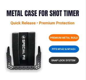 SPECIAL PIE Shot Timer Metal Case | Quick Release Belt Holder for M1A2 & M1A2+ | Secure Snap Lock System | Fits Belts Up To 2" | Premium Metal Protection