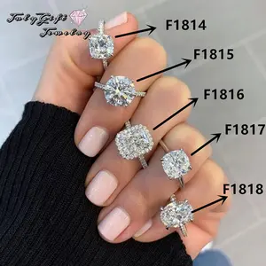 Synthetic Moissanite Solitaire Ring for Women - SummerVibes Engagement Gift ﻿ ﻿