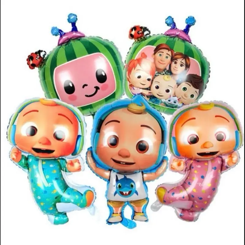 5pc Cocomelon birthday balloons Watermelon 5pc Cocomelon birthday balloons Watermelon