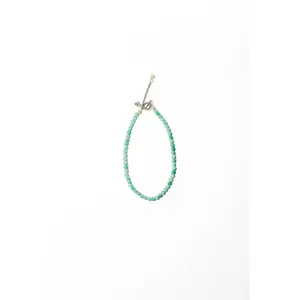 Mint Green Aventurine Necklace with Silver Toggle Clasp