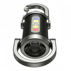 RENZEC Mini Rechargeable Keychain Flashlight, 800LM COB Pocket Light with 6 Lighting Modes, Ultra Bright Portable EDC Torch for Camping, Emergency & Outdoor Use