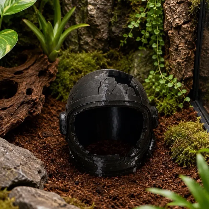 Void Helm Hide – Premium 3D Printed Reptile Hide (PETG)