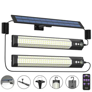 Smart Solar Motion Sensor Wall Light, Ip65 Waterproof, Indoor Outdoor Use, Patio Street Porch Balcony, 1-2 Lamp, LED Strip Light