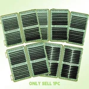 Individual Cluster Lashes, 1 Box Natural Look Eyelash Extensions, Self Grafting Curl Eyelashes, Eye Makeup Enhancement False Eyelashes for Women & Girls, Individual Lash Clusters