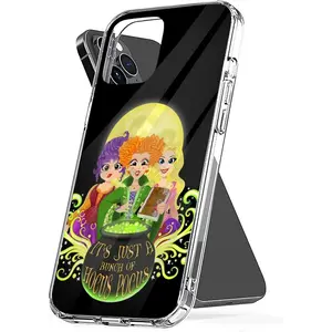 Phone Case Hocus Cover Horror Shockproof Pocus TPU Transparent Compatible with iPhone SE 7 8 X XR 11 12 13 14 15 16 Plus Mini Pro Max Samsung Galaxy Note S9 S10 S20 S21 Ultra Plus Cellphone Protective