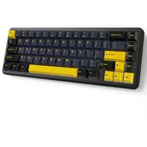 ATTACK SHARK X65 HE Wired Rapid Trigger Magnetic Switch 65% Mechanical Gaming Keyboard, Hall Effect Top Mounted RGB Hot Swap,Adjustable Actuation,8KHZ Polling Rate,PBT Keycaps for Win/Mac