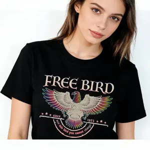 Free Bird Tee, Comfort Colors Band TShirt, Old School Band T-shirt, Retro Music Shirt, Rock Band Tee, Oversized Trendy Shirts ,Casual Wear, Fitted, Graphic